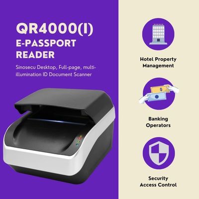 Освещение ИКАО Документ 9303 Паспорта Полная страница MRZ Паспортный считыватель с бесплатным SDK RFID