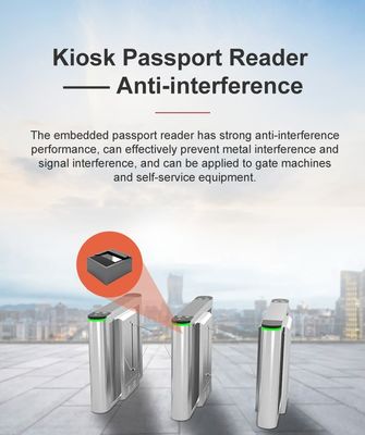 166*190*143mm Размер Sinosecu ID Card Scanner Читатель паспортных карт для стандартов