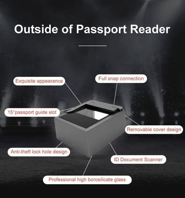 Читатель паспортов Sinosecu Национальный идентификационный код QR с оптическим разрешением 2592x1944