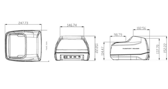 1- Сканер карт казино с прочтением карт с бесплатным SDK RFID Reader 3.0 Мегапикселей