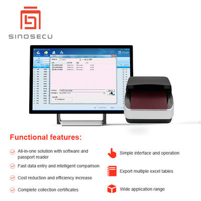 Программное обеспечение для проездных удостоверений Sinosecu - окончательное решение для ввода данных в удостоверения личности
